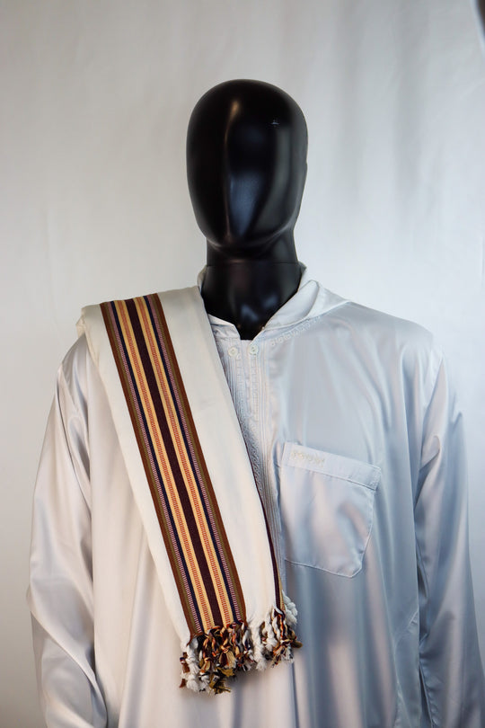 'Socotra' Dune White Scarf