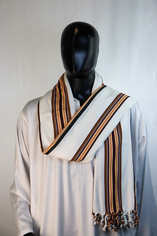 'Socotra' Dune White Scarf