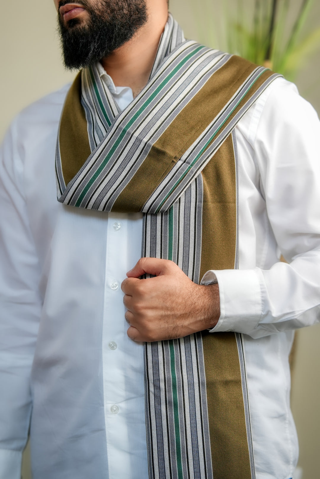 'Zahek' Floral Green