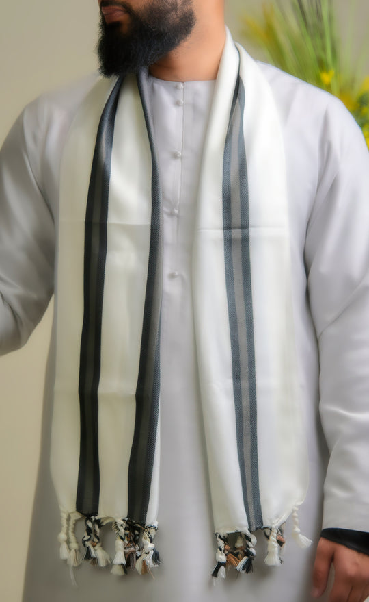 'Socotra' Dune White Scarf