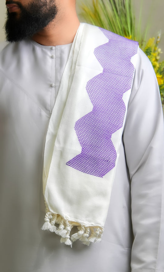 'Safina' Angelfish Purple Scarf