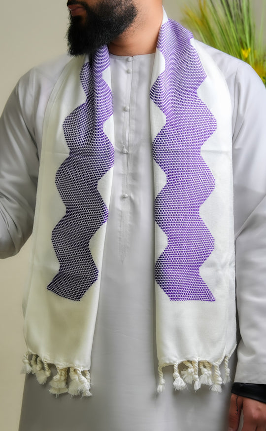 'Safina' Angelfish Purple Scarf
