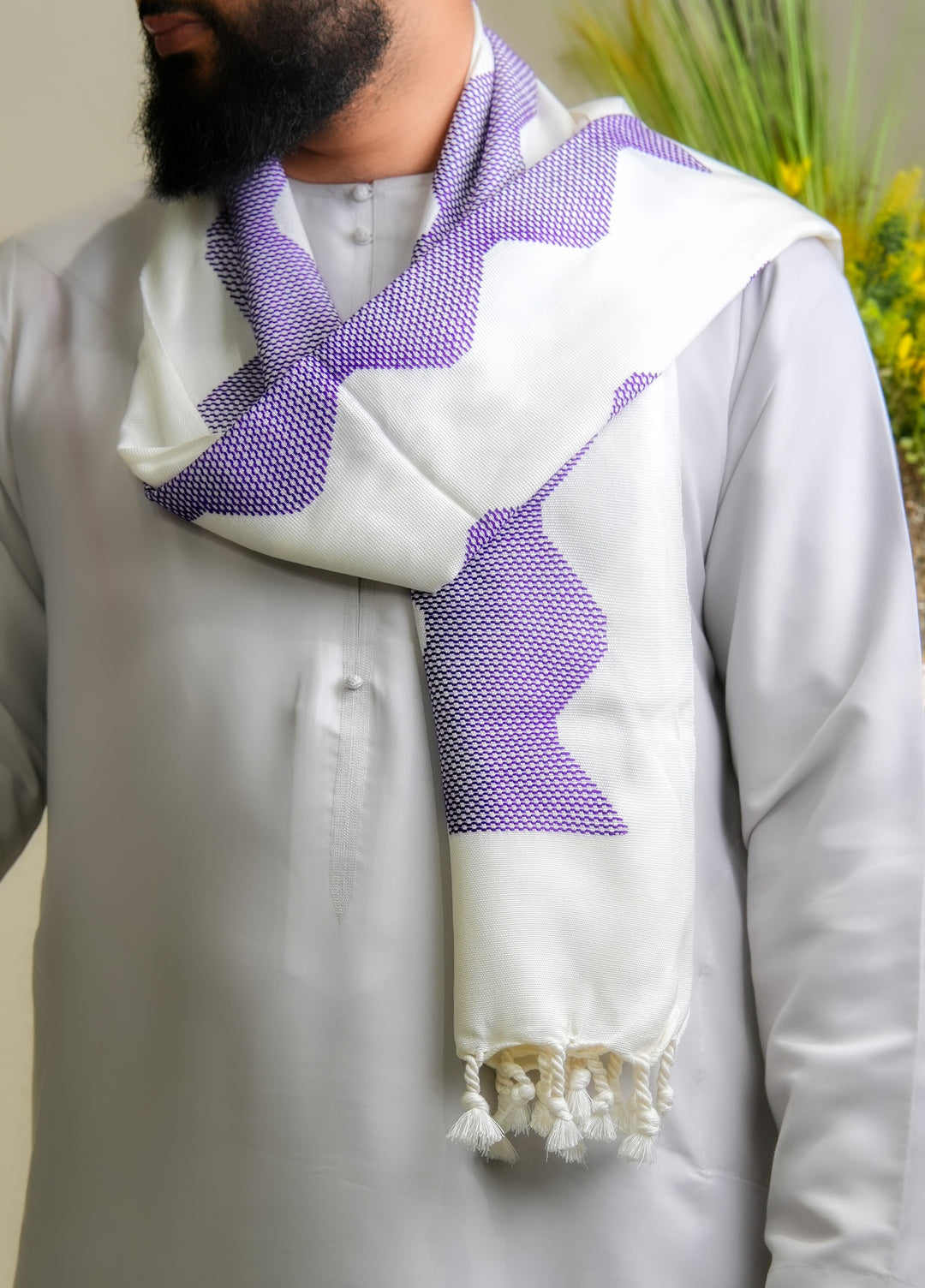'Safina' Angelfish Purple Scarf