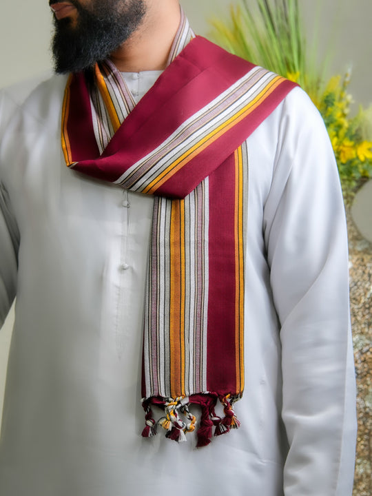 ‘Harra’ Lava Red Scarf