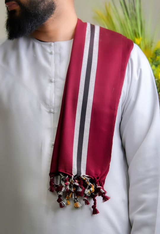 ‘Harra’ Lava Red Scarf